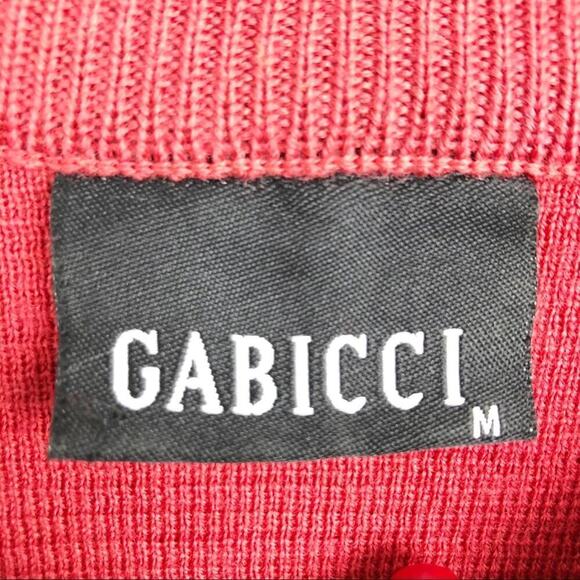 VTG Gabicci Italian Knit Wool Blend Eclectic Grandpa Pullover Sweater Sz Medium - Picture 7 of 16